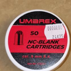 Cartouches à blanc cal. 9mm RK Umarex HILMAR SUPER DESTOCK !!!