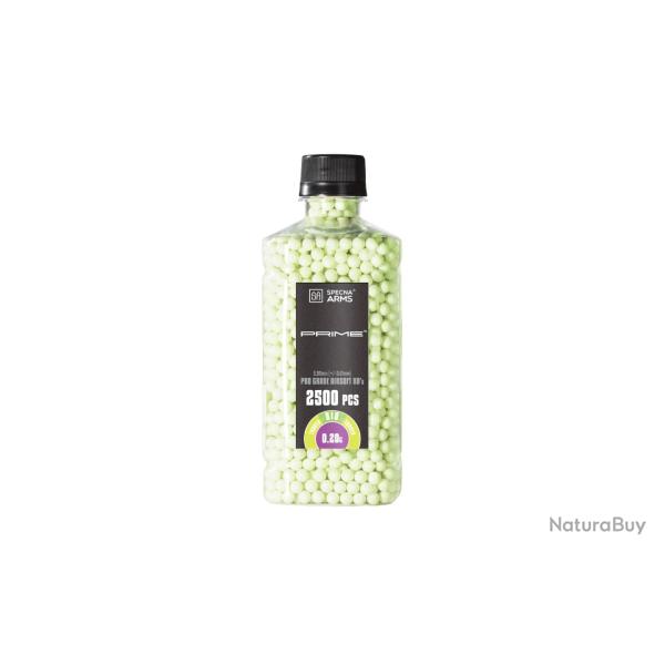 Bille traante biodgradable Prime 0.20g en pot de 2500 billes | Specna arms (0000 3860) - Airsoft