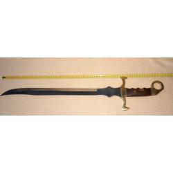 SABRE DE DÉCORATION FORGÉ A LA MAIN EN FRANCE ??  ACIER 1095 EXTRÊMEMENT COUPANT