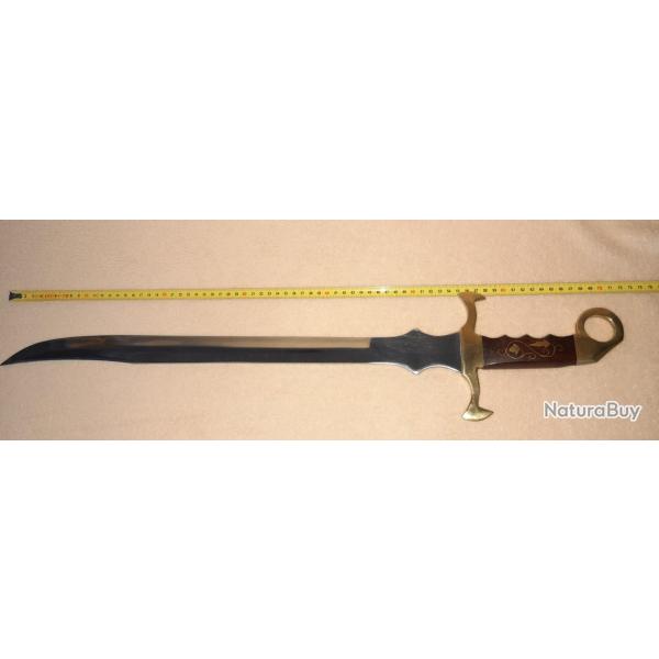 SABRE DE DCORATION FORG A LA MAIN EN FRANCE ??  ACIER 1095 EXTRMEMENT COUPANT