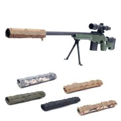 Housse Protection Lunette Tube Fusil Couleur au Choix 22CM Protecteur de silencieux de fusil