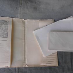 WW2 US BLOC DE CORRESPONDANCE ENVELOPPES ET FEUILLES VIERGES 1944 MILITAIRES AM&Eacute;RICAINES (39-45)