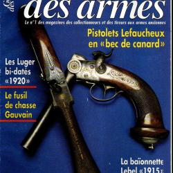 gazette des armes 288 luger bi dat&eacute;s 1920, armes blanches mamelouks part 2, pistolets devisme,