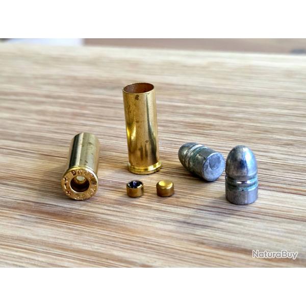 B13 Lot rechargement 32 SW LONG (x25) avec ogive PLOMB + douille + amorce