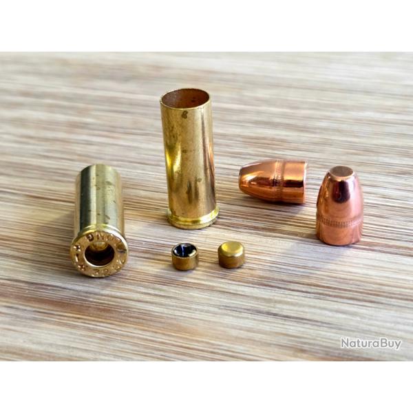 B13 Lot rechargement 32 SW LONG (x25) avec ogive CUIVRE + douille + amorce