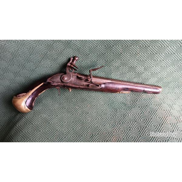 PISTOLET SILEX PLATINE CASTRES