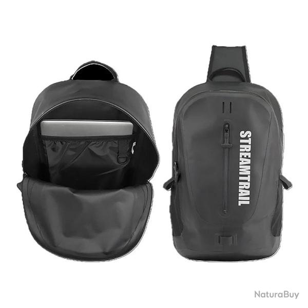 Sling pack STREAM TRAIL Stormy stream sider Black
