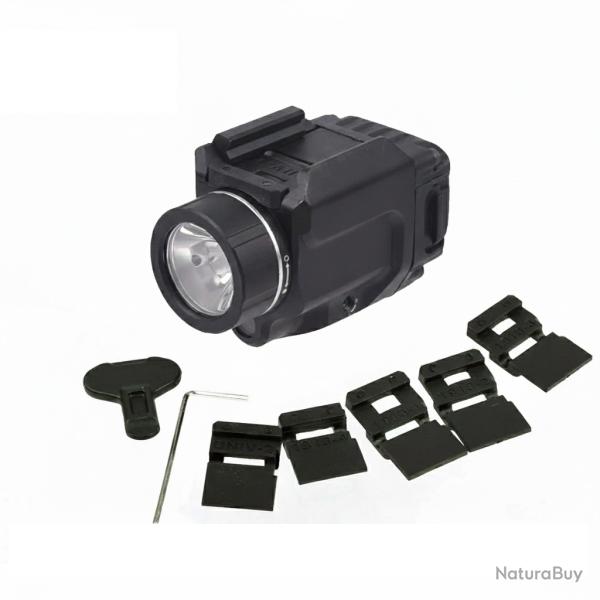 DESTOCKAGE Lampe Laser Vert Tactique WADSN Type TLR8 500 Lumens Support Rail