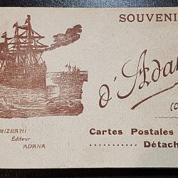 Carnet de 20 cartes postales anciennes, souvenir d'Adana, Turquie, par G. Mizrahi 1920