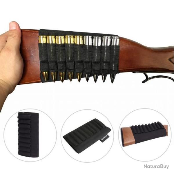CARTOUCHIERE  de  CROSSE pour CARABINE  En tissu �lastique     Pour 9 cartouches -a