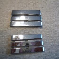 Galon  CAPITAINE  galons m&eacute;talliques en paire mod&egrave;le 1952 Indochine indo x