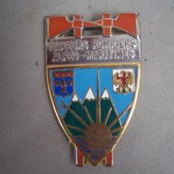 insigne  sapeurs pompiers alpes maritimes  x