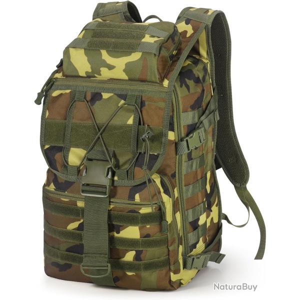 Sac  Dos Militaire Tactique 50L Multifonction tanche Molle Randonne Chasse Trekking Escalade