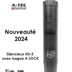 ilencieux A-TEC H3-3 cal.30 montage rapide avec bague 16X100