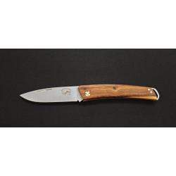 Couteau Pliant Salamandra 9cm - Manche Pistachier, Acier Inoxydable