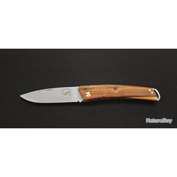 Couteau Pliant Salamandra 9cm - Manche Pistachier, Acier Inoxydable