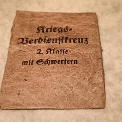 Pochette pour médaille WW2