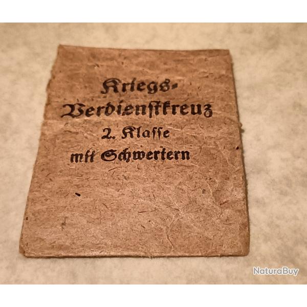 Pochette pour m�daille WW2