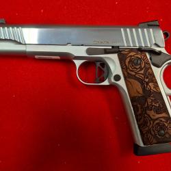 CHIAPPA 1911 SUPERIOR GRADE CHROME CAL. 45 ACP + MALLETTE + CHARGEUR SUP