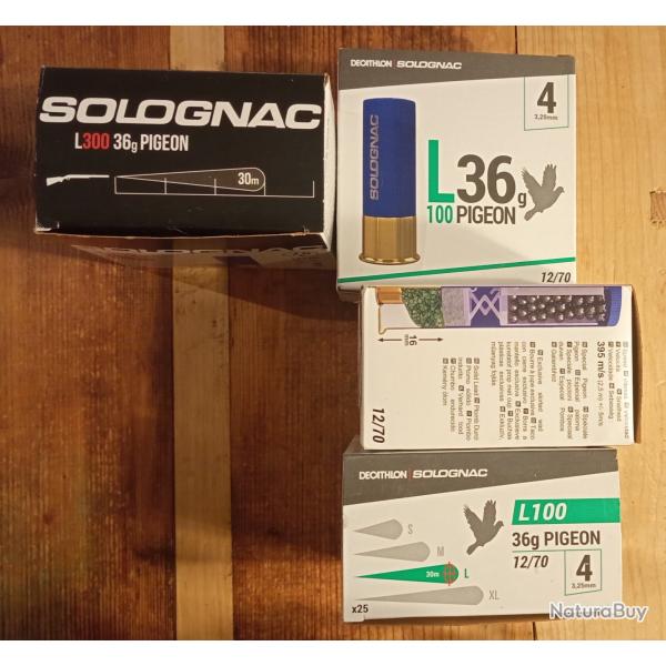 Cartouches de chasse 12x70 Solognac