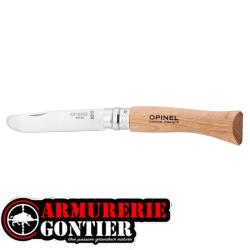 Couteau OPINEL N&deg;7 enfant lame INOX &agrave; bout rond manche H&Ecirc;TRE