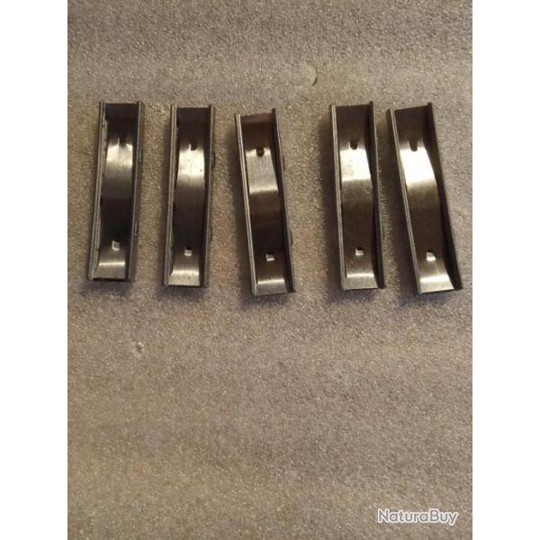 Lot de 5 Lames clip chargeur Mauser sudois M96 et 38