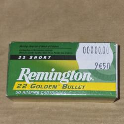 Cartouches cal. 22 Short Remington Golden Bullet HILMAR SUPER DESTOCK !!!