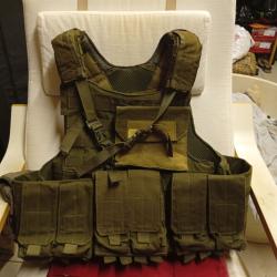 Gilet tactique porte plaque Ciras O.D .
