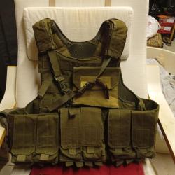 Gilet tactique porte plaque Ciras O.D .