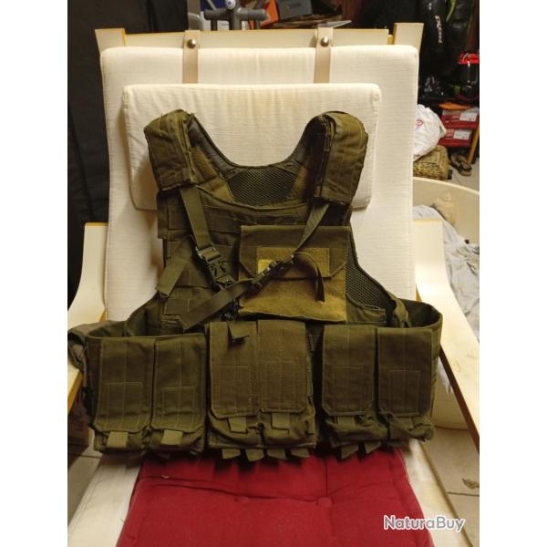 Gilet tactique porte plaque Ciras O.D .