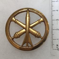 FRANCE - Attribut de b&eacute;ret ARTILLERIE dor&eacute; en excellent &eacute;tat