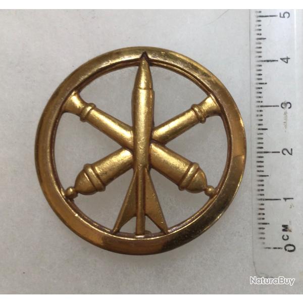FRANCE - Attribut de b�ret ARTILLERIE dor� en excellent �tat