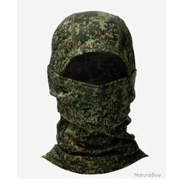 Cagoule de camouflage Pixel vert