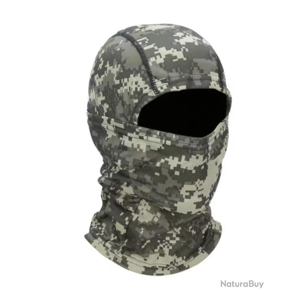 Cagoule de camouflage Pixel Gris