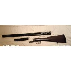 Fusil ideal juxtapos&eacute; calibre 16/70.Repararation crosse faite - Et ajout talon en caoutchouc
