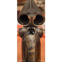 Fusil ideal juxtapos&eacute; calibre 16/70. Repararation crosse faitr avec huile ajout talon en caoutchouc