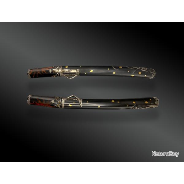 Sabre Japonais, SHINTO WAKIZASHI avec KOSHIRAE Japon Priode Edo (1603-1868).