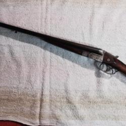 Fusil de collection calibre 16/65.Reparation bois refaite mais visible.