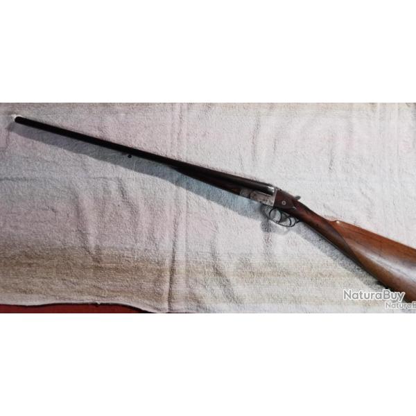 Fusil de collection calibre 16/65.Reparation bois refaite mais visible.