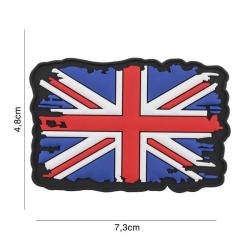 Patch 3D PVC Drapeau Royaume Uni vintage
