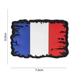 Patch 3D PVC Drapeau France vintage