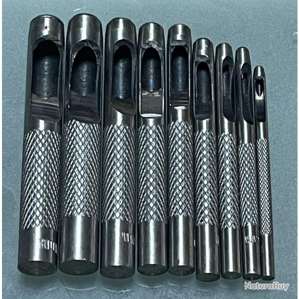 9 EMPORTE PIECE 2,5 a 10 mm