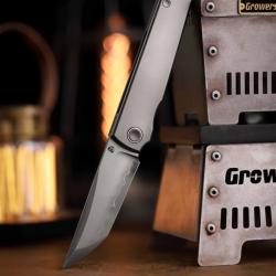 Couteau North Mountain Blade Chop Classic Lame Tanto Acier SLD Manche Titane Framelock NMB2505AT