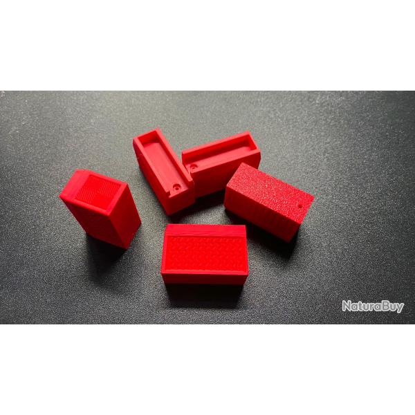 Talon de chargeur CZ455 CZ457 Modle TCZ-TriLos (base pad) Rouge Mat