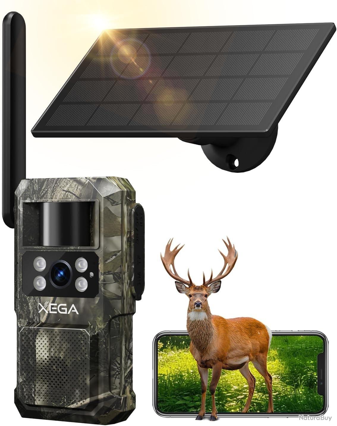 Caméra De Surveillance Solaire 4G - Vision Nocturne, Détection PIR