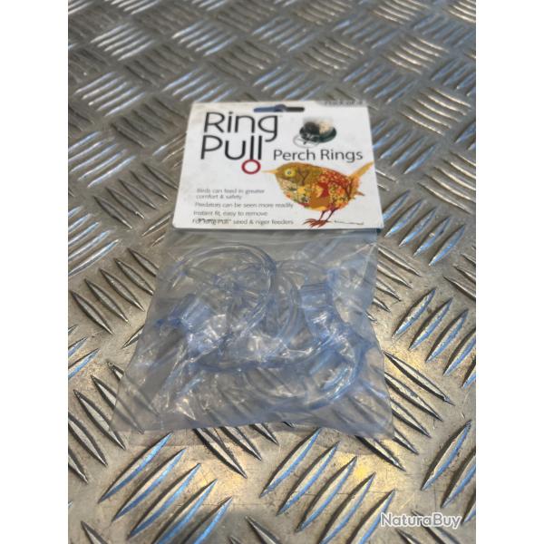 kit 4 perchoirs de mangeoires perchoirs niger et cacahuete oiseaux ergonomiques ring pull