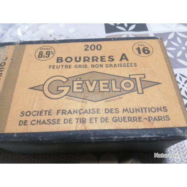 LOT DE 100 BOURRES A DE CALIBRE 16