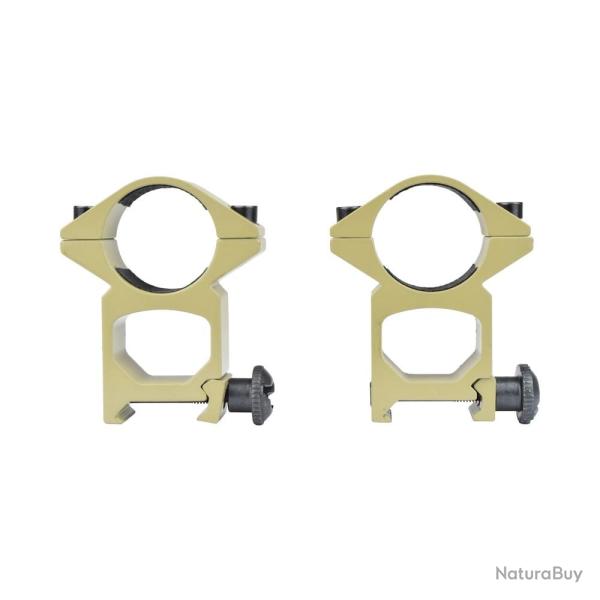 Anneau 25mm Haut (Set 2pcs) (JS Tactical) D�sert