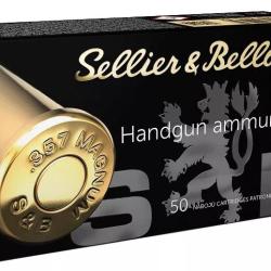 50 balles Cal.357 Mag 158grs FMJ S&B