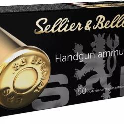 50 balles Cal.38 SP 148grs WC S&B